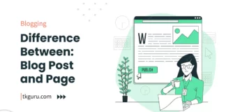 difference between blog post and page