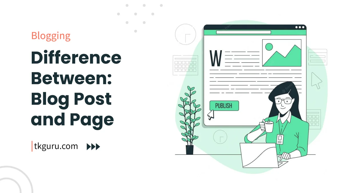 difference between blog post and page