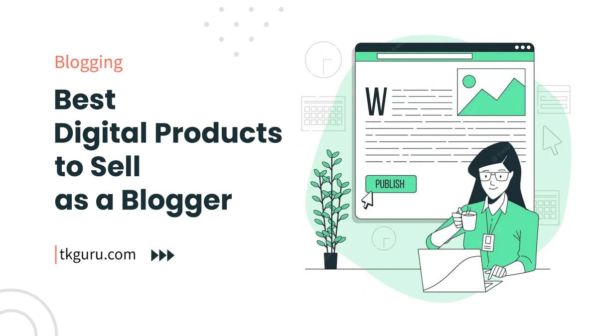 digital products sell as blogger